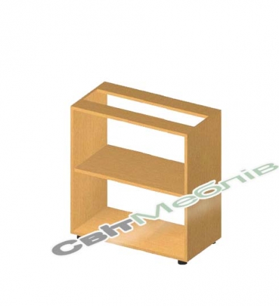 Стелаж відкритий на дві полиці нижній БЮ420