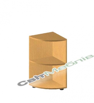 Кутовий елемент з радіус. полицями БЮ507