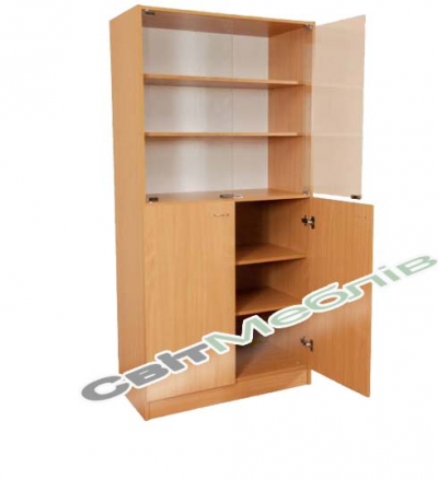 Шафа зі склян.дверима С-027