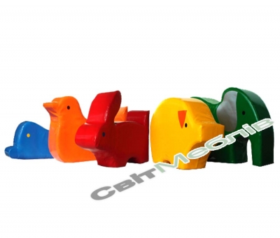 М'який ігровий комплект "Зоопарк"