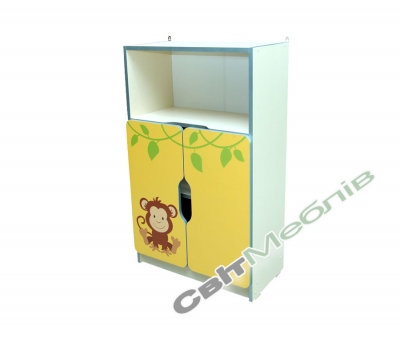 Стінка дитяча "Звірята" №3 напівзакрита
