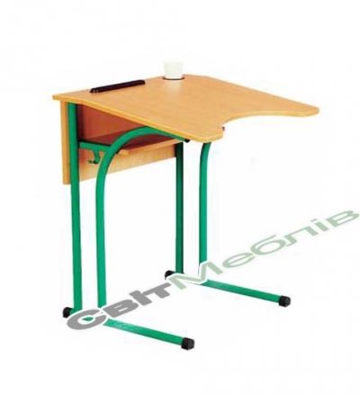 Стіл 1-місний з полицею антиск № 4-6