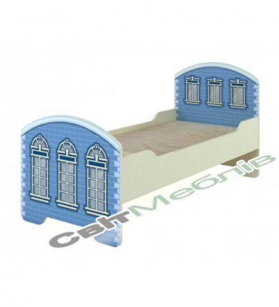 Ліжко дитяче без матрацу "Старе місто" з фотодруком