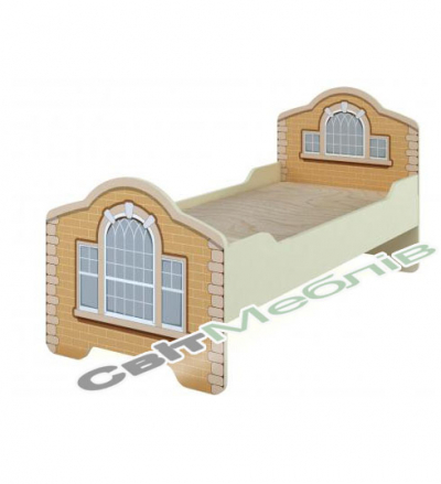 Ліжко дитяче без матрацу "Старе місто" з фотодруком