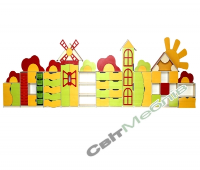 Стінка дитяча "Квіткова поляна" №1