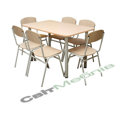 Стіл для їдалень, стільниця вкрита пластиком HPL