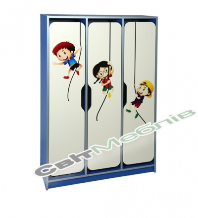Шафа дитяча 3-місна з фотодруком "Дитячі розваги"