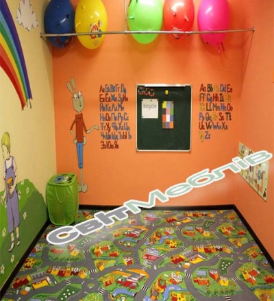 Дитячий килим з дорогою "Вілидж"