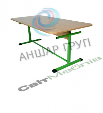 Стіл для їдалень 6 місний на плоскоовальній трубі, №4-6