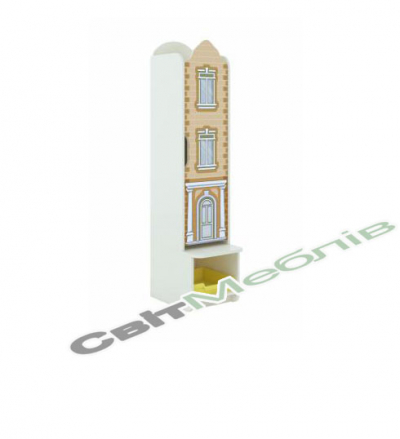 Шафа дитяча 1-місна для роздягальні з фотодруком "Старе місто"