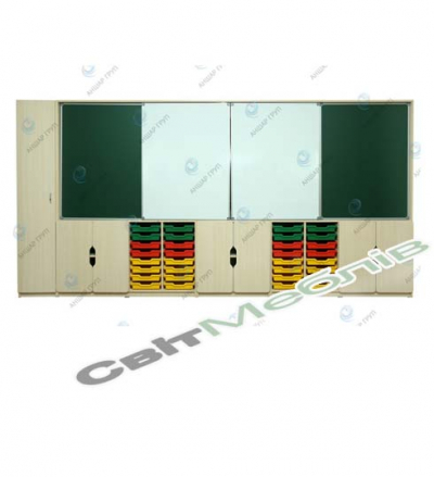 Пенал для одягу до стінки "Інтерактивна освіта"