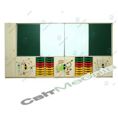 Пенал для одягу до стінки "Інтерактивна освіта"