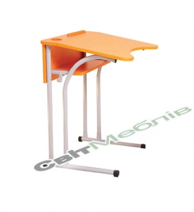 Стіл 1-місний з полицею антиск, № 4-6