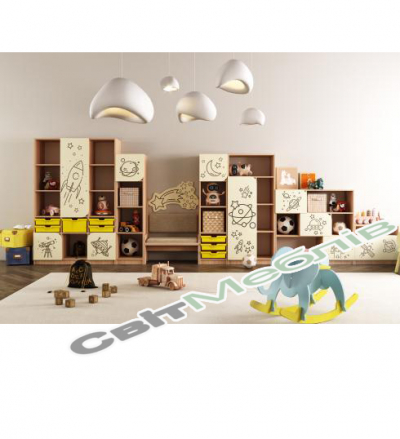 Стінка "Таємничий всесвіт" елемент №2 з фотодруком