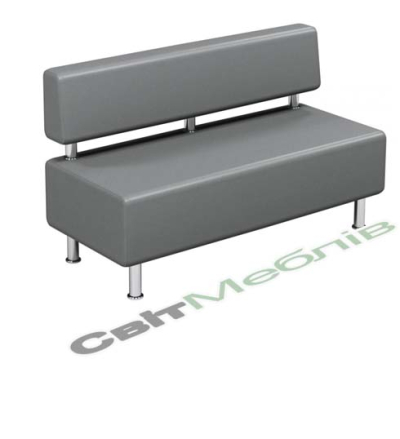 Диван офісний 3-місний (шкірозамінник)