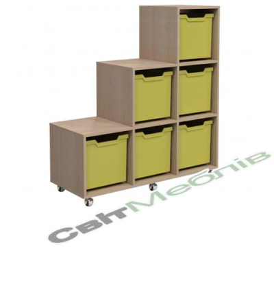 Стелаж мобільний з комплектом лотків №3