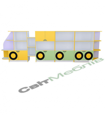 Дитяча стінка для іграшок "Автомобіль"