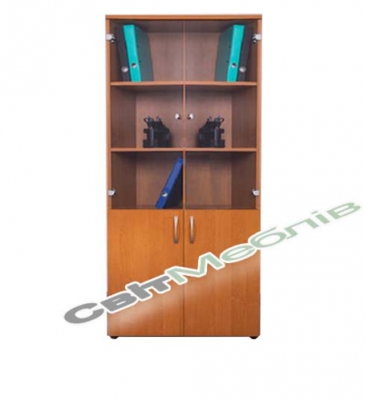 Шафа книжкова зі скляними дверцятами ШК-02