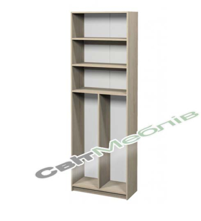 Шафа відкрита з полицями