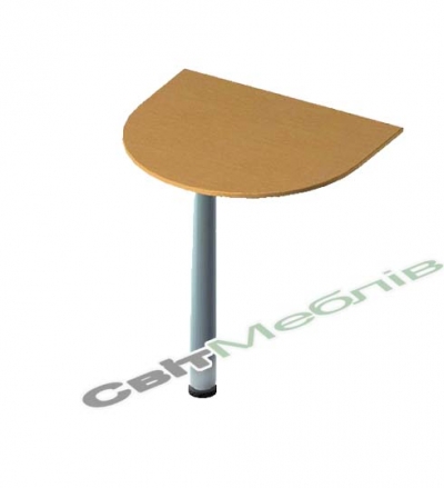 Стіл  приставний на хром. нозі БЮ205