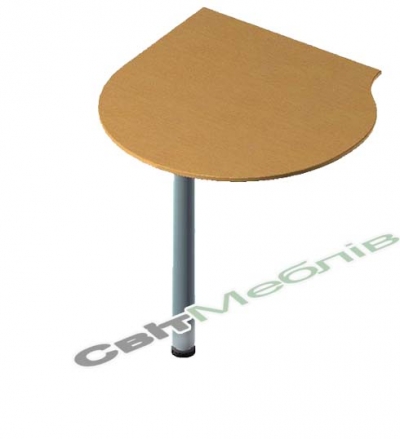 Стіл  приставний на хром. нозі БЮ207