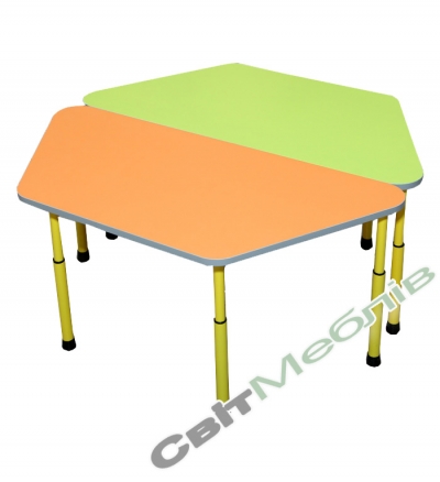 Стіл для садочка трапецевидний