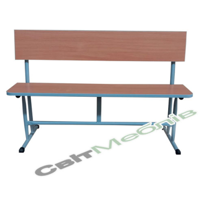 Лава зі спинкою на металокаркасі