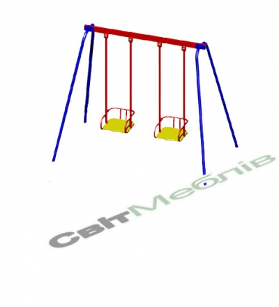 Гойдалки металеві двомісні