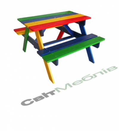 Дитячий столик з лавочками