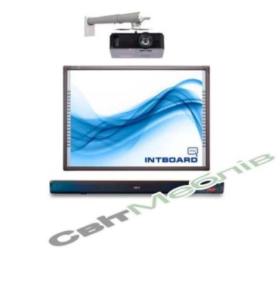 Комплект для НУШ: Інтерактивна дошка + короткофокусний  проєктор + монтаж + акустична система